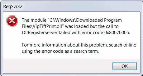 Error Register